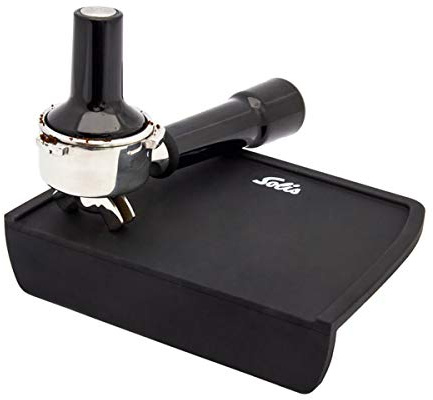 Solis Tamping Mat - Tampermatte - Tamper Matte Für Siebträger - Espressomaschinen - Silikonmatte - Schwarz - 20 x 4 x 15 cm | Silikonmatte, Für Tamper