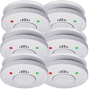 6er-Set SMARTWARES Rauchmelder mit 10 Jahres Batterie - VDs Zertifiziert + Stummschaltfunktion