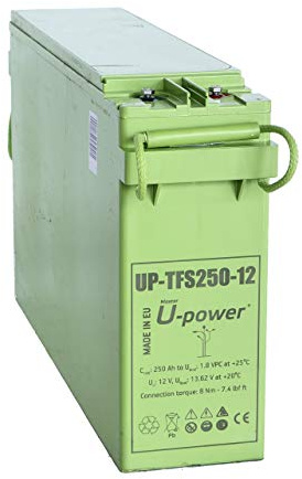 Master U-Power Batería Solar, AGM TFS 250AH 12V, FTS, UP-TFS250-12