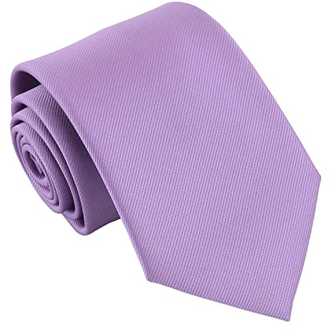 DQT Men's Plain Twill Wedding Formal 8cm Classic Tie