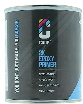 CROP Apprêt epoxy 2K spray 1 litre - Apprêt anticorrosion pour métal et aluminium - Apprêt professionnel pour protection auto