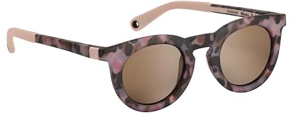BÉABA, Gafas de Sol para Niño 4-6 Años, Protección 100% UV - CAT 3, Protección Lateral, Confort Óptimo, Patillas Ajustables 360°, Adaptables a la Vista, Colección Retro, Sunshine Pink Tortoise