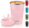 KETIEE Kaffeebecher to go,380ml Thermobecher Kaffee-to-go,Kaffeebecher Thermo,Doppelwandig Reisebecher Travel Mug,Vakuum Isolierbecher mit auslaufsicherem Deckel für Kaffee und Tee,Rosa