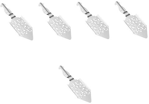 Garneck 5 Pièces cuillère à absinthe passoire accessoire de barre accessoires outil multifonction filtre cuillère en absinthe multifonctions d'e domestique évider goutteur