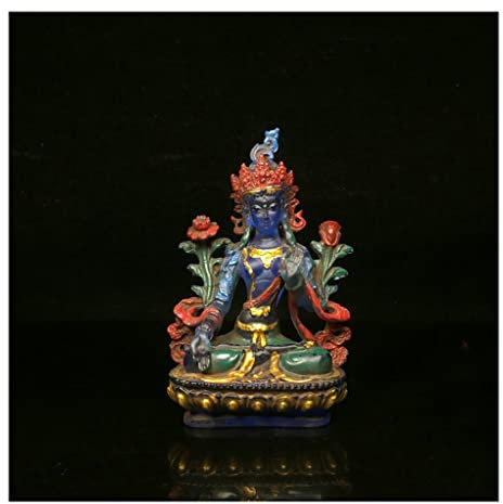 WIPPWER Zen-Dekoration, Statue, Glas-Buddha-Statue, Dekoration, Zuhause, Wohnzimmer, Dekoration, gewidmet der Alten Buddha-Statue, Dekoration, Buddah-Dekoration