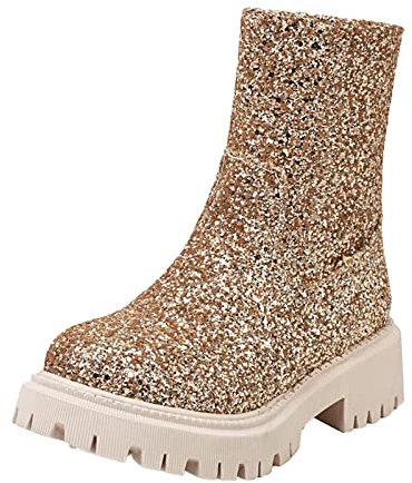 Generisch on schuhe damen sale Cowboystiefel Damen Damen Chelsea Mit Rutschfest Sohle Elegant Klobiger Blockabsatz Spitze Zehe Lang angebote tages blitzangebote damen mode sale