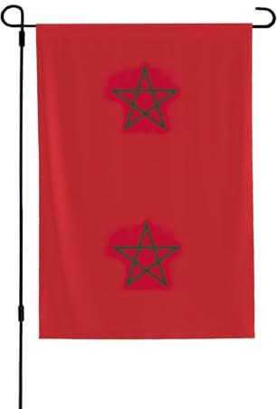 Flagge von Marokko, doppelseitig, lebendige Terrassenbanner, 71,1 x 101,6 cm, für Sommergrills und Picknicks