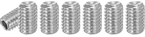 PATIKIL 120 Stück Madenschraube M3 x 5mm, 304 Edelstahl Madenschrauben Set für Türklinken Halterung Möbel Lampen Wasserhahn Reparaturen, Silber Innensechskant Gewindestifte Schrauben Set
