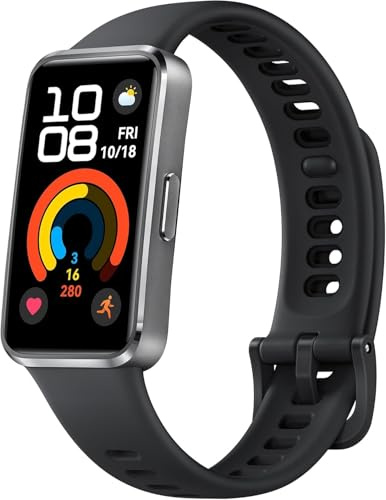 HUAWEI Band 10 Smartwatch with AI-Powered Fitness Monitoring, Pro-Level Sleep Analysis, Emotional Wellbeing Assistant, Streamlined Metallic Design, Compatible with iOS Android, Matte Black