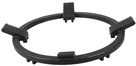 Black Iron Gas Stove Wok Support Ring Burner Rack | Heat Protection, Non-slip Compact Build, Lightweight Design, Replacement Part for Hob Use