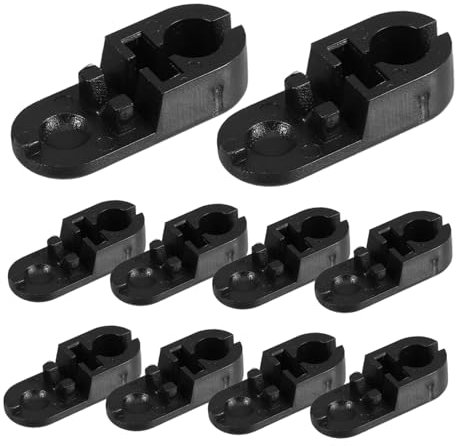 EXAOMBLE 10pcs Beaded Chain Connector for Black Roller Blinds Roman Shades Vertical Blinds Cord Connector Clips Ball Chain