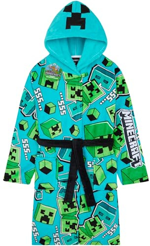 Get Trend Flauschiger Bademantel Kinder Jungen & Teenager, 7-14 Jahre, Fleece Morgenmantel, Geschenke für Jungs