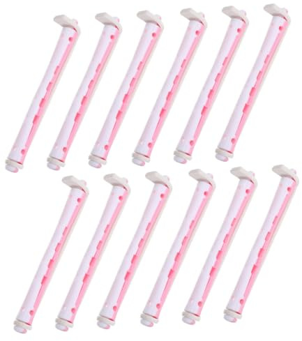 Beaupretty 24 Pezzi Rulli in Plastica Per Permanente Per Capelli Corti Rulli Per Permanente Da Donna Per Acconciatura Per Creare Ricciature