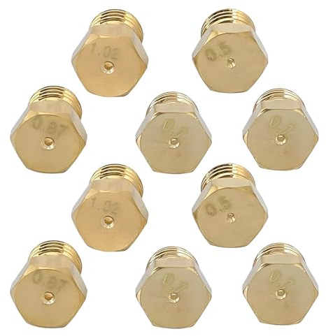 GXGM 10 Pièces Gicleur gaz Butane Universels, Gicleur Gaz Bouteille, Injecteur de Gaz Gicleur Bouteille Kit de Conversion, GPL Bouteille Gicleur Brûleur pour Cuisinière à Gaz de Brûleur au Propane