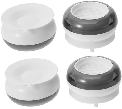 Gadpiparty 4 Stück Antivibrationspads Waschmaschine Fußpolster Rutschfest 50mm ø Langlebiges Material Mit Stoßdämpfung Waschmaschinen Und Trockner Stabilisierung Zuhause