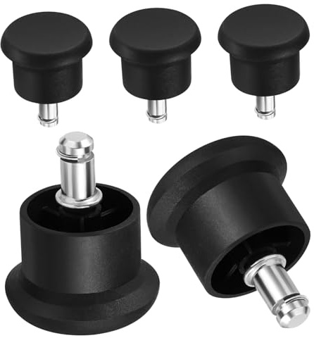 Hemobllo 5pcs Furniture Gliders for Office Chair Height-maintaining Non-slip Desk Chair Castors Floor Protection for Hard Surfaces