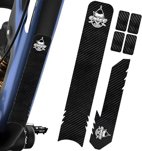 CHENNAN Autocollant Résistant aux Rayures de Cadre en Fibre de Carbone pour Vélo Protecteur cadre vélo montagne avec motif diamant Autocollants de Protection Vélo, pour Vélo, VTT etc. (Noir 1)