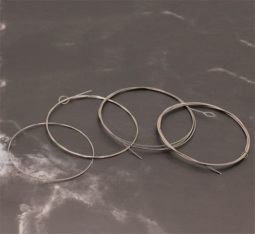 SiSinkal Banjo-Saiten 4-Saiten-Set aus Edelstahl mit beschichteter Kupferlegierung gewickelt für satten Ton, moderate Spannung, schnelle Reaktion, kompatibel für BJ10 Modelle