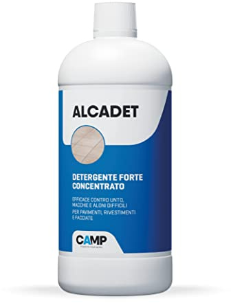 CAMP Alcadet - Fregasuelos Concentrado, Limpiador De Suelos Delicado, Elimina Manchas, Grasa Y Cercos - Apto Para Gres Porcelánico, Cerámica, Barro Cocido Y Otras, Productos De Limpieza Hogar, 1L