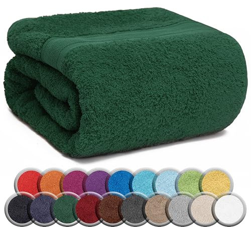 Natural Premium Quality 80x200 cm Mark Sauna Towel Sauna Towel 100% Cotton, 100% Cotton, dark green, 80 x 200 cm