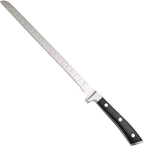 MasterPRO FOODIES COLLECTION - Coltello per prosciutto 25,4 cm in acciaio inox - Manico in ABS - Lama lunga e flessibile - Ottimo per il prosciutto e carni di grandi dimensioni - Facile da pulire