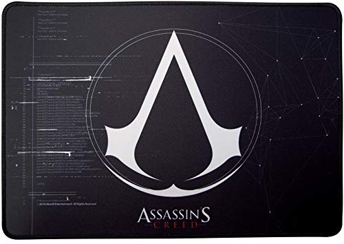 ABYSTYLE Assassin'S Creed – Alfombrilla para ratón Gaming – Crest, Negro, 35 x 25