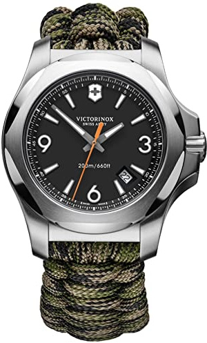 Victorinox INOX Montre Homme Analogique Quartz avec Bracelet Nylon V241894