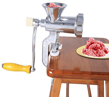 Manual Meat Grinder, Hand Crank Vegetable Mincer Grinding Machine with Stainless Steel Tools, Kitchen Tool for Home