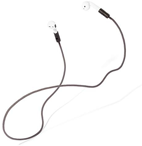 KNOK AirPods Strap Halteband Halter Kompatibel mit Apple AirPods 1, AirPods 2, AirPods Pro - AirPods Band AirPods Halterung Magnetisch Band in Grau
