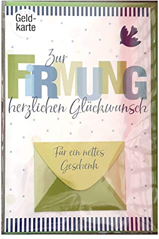 BSB-Obpacher GmbH Glückwunschkarte Zur Firmung herzlichen Glückwunsch - Geldkarte
