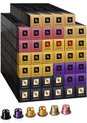 Nespresso Original - Assortiment Café - 400 Capsules Café | Compatible avec machines Nespresso Original - Extraction Ristretto Espresso ou Lungo - Dosette en aluminium recyclable