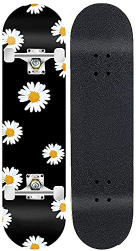 HanPiaoLiang Ahorn-Vier-Rad-professionelle Skateboard, Skateboard Edition 9-Deck Komplett Skateboard 31-Zoll-doppel-neigungs-Skateboard Für Anfänger, Teenager Und Kinder Retro-ahorn-Skateboard