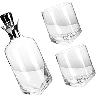 Carafe à Décanter Décoration de Luxe Moderne et Moderne de Luxe de Luxe décoration créative Inclinaison de Cristal Whisky Whisky Rouge vin décantteur Coupe Carafe à Whisky (Size : B)