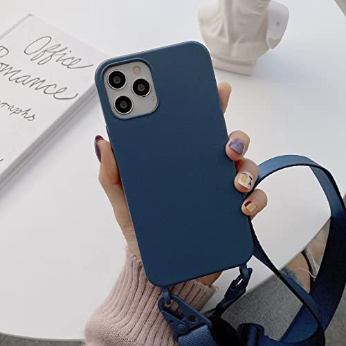 Bakicey Handykette kompatibel mit iPhone 11 Pro Max, Smartphone Necklace Hülle mit Band Handyhülle für zum Umhängen - Handykette Schutzhülle mit Kordel Case Cover für iPhone 11 Pro Max, Ziegelblau