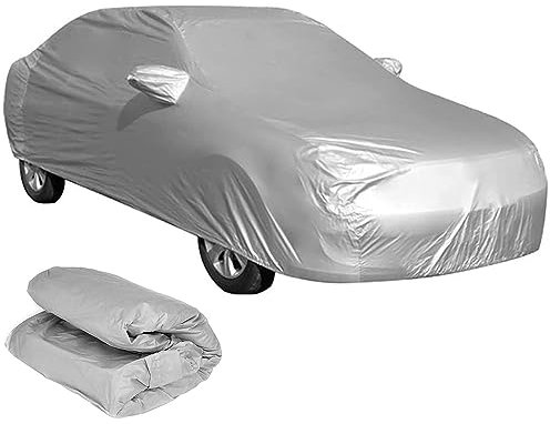 Trintion Autoabdeckung Autoplane Auto Abdeckplane wasserdichte Outdoor Kratzfest Staubdicht Autogarage Autoplane für Winter Sommer (400 x 175 x 120cm)