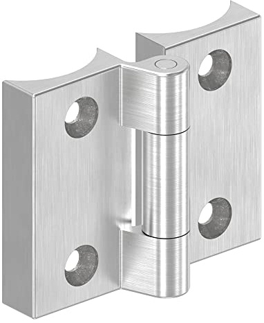STEINBACHER© | bisagra atornillable de acero inoxidable para tubo de 42,4mm, V4A