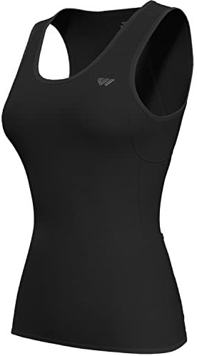 Lo.gas Fahrradtrikot Damen äRmellos,Radtrikot Atmungsaktiv Rennrad Trikot Fahrradshirt Mountainbike Frauen Sport Shirts FüR Damen Tank Top 4 Taschen Schwarz M
