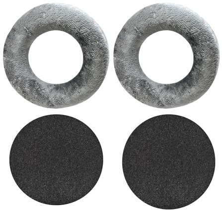 DT 770 Pro Ohrpolster,DT 990 Pro Ohrpolster Earpads,Ersatzpolster Ersatz Ohrpolster Kompatibel mit DT 770 Pro,DT 880 Pro,DT 990 Pro,MMX300,TYGR 300R Kopfhörer (Grau)