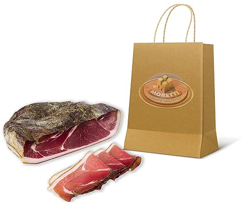 Moretti® Leicht Geräucherter Speck | 100% Natürlich | Glutenfrei | Keine Konservierungsstoffe | Keine GVO | Hergestellt in Kalabrien (1Kg)