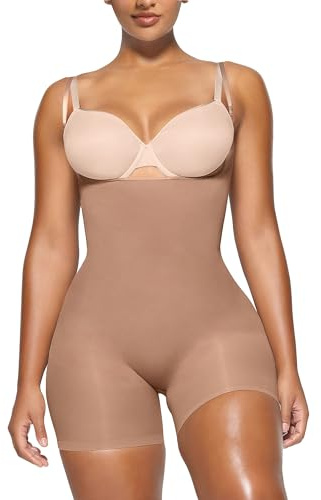 YIANNA Shapewear Damen Bauchweg Stark Formend Nahtlos Body Shaper Bodysuit Miederbody Formender Hose mit Bein Shaping Sienna 5258 2XL/3XL