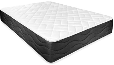 Somnia Descanso - Colchón Viscoelástico Bombay Reversible, Ergonómico, Confort y Dureza Óptimos, Grosor 25cm, Antiácaros, Antibacerias e Hipoalergénico, 90x180