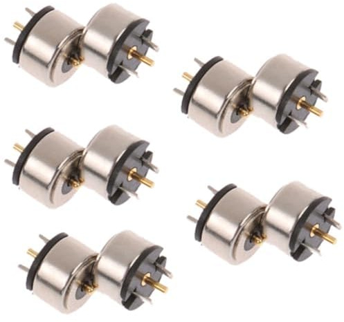 UCCKEYI Set di 5 10 connettori magnetici Pogo a 2 poli, 8 mm, argento, rame + PVC, sonda di alimentazione DC, cavo magnetico maschio, femmina