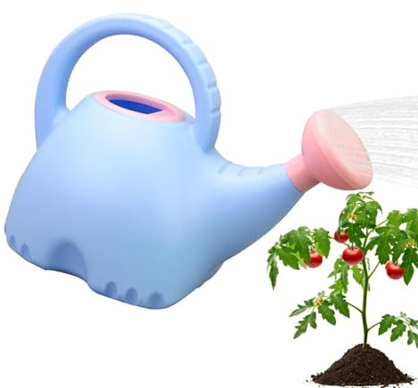 Sghtil Regadera para niños, regadera de elefante para jardín, regadera para plantas al aire libre con diseño de elefante | Regadera reciclada para jardinería con boquilla extraíble para plantas de