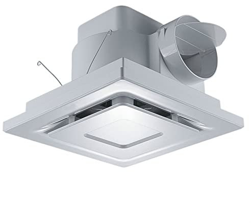 Extractor de Baño Ventilador de escape de techo, ventilador de ventilación silenciosa de volumen de aire grande, ventilador de ventilación de techo integrado cuadrado for baño Ventiladores Domésticos