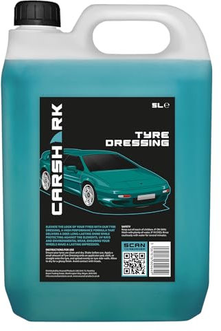 CARSHARK Tyre Dressing 5 Litre, High Performance Formula, Deep Shine, UV Protection