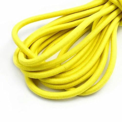 Cuerda elástica de color de 5 mm y 5/10 m, banda de goma gruesa y redonda para sombreros, pantalones, cinturón, cordón de resorte, accesorio para manualidades, costura y álbumes de recortes, 5-5 mm,