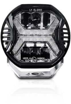 Proyector Moto Luz LED Trabajo Montaje 5,75 Pulgadas Y 12V Combo Luces Antiniebla LED Barra Trabajo DRL Todoterreno SUV ATV Motocicleta Tractor Barco Camiones Excavadora Faros Delanteros(1PCS 5.75inch