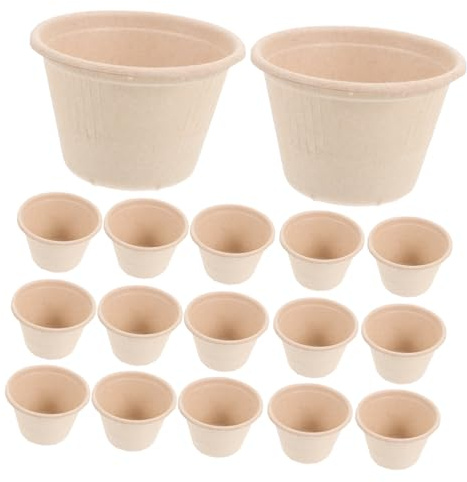 PRETYZOOM Coppette Gelato in Polpa 50 Pezzi Colore Kaki Grande Capacità | Leggere e Pratiche, per Dessert e Yogurt, Adatte a Varie Occasioni e Feste