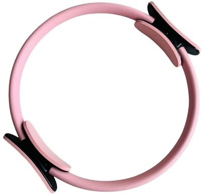 Pilates-Ring-Fitnesstrainer, Pilates-Ring für Matten- und Reformer-Workouts, PilatesRing-Fitnesskreis, 38cm, Yoga-Ringe, gepolsterte Griffe Straffen von Armen, Oberschenkeln/Beinen und Rumpf