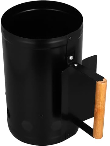 BUTIFULSIC Charcoal Chimney Starter for Barbecue Carbon Barrel with Steel Construction Six-inlet Design and Thickened Barrel Body Providing Safer Use and Sufficient Oxygen in Outdoor Camping